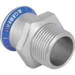 Transición Geberit Mapress Acero Inoxidable con rosca macho: d=15mm, R=1/2″